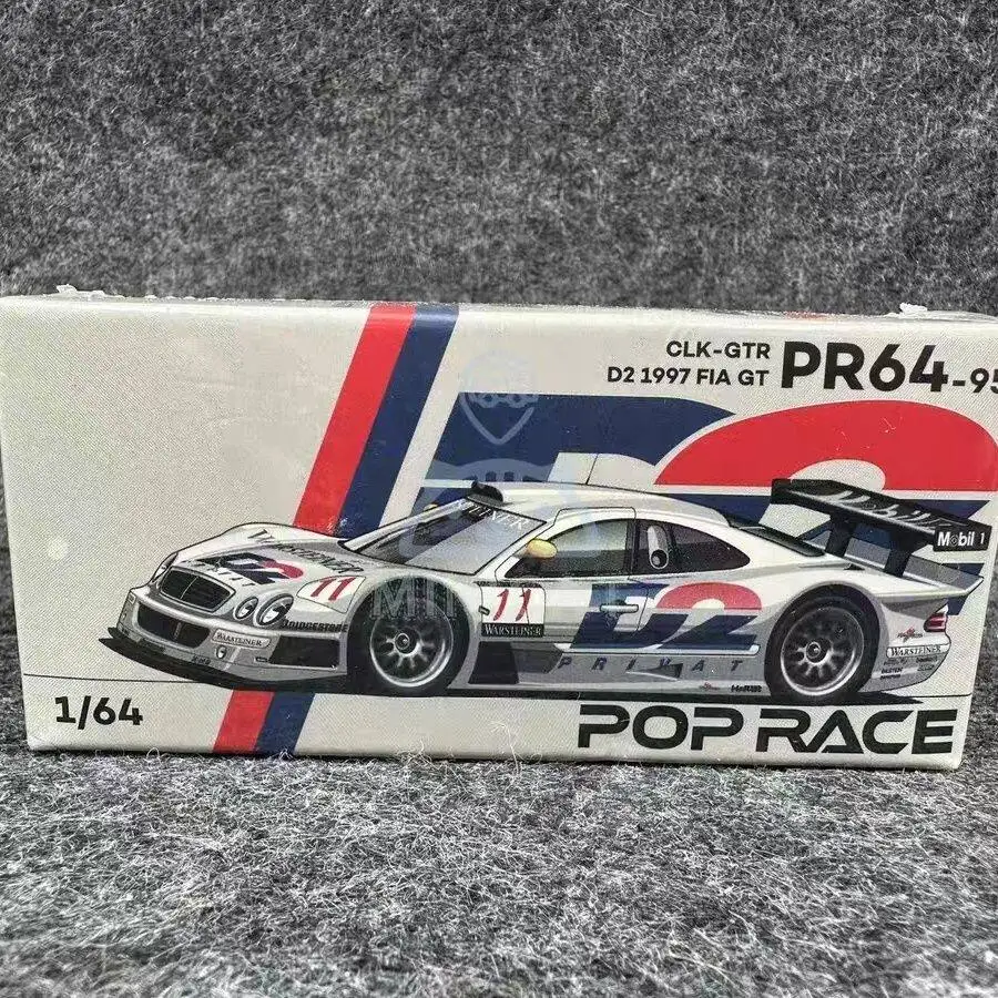 Diecast POPRACE 1:64 Scale Benz GLK GTR D2 1997 PR64-95 Alloy Car Model