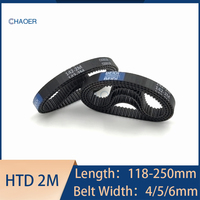 2M Rubber Timing Belt Length 118 120 126 128 130 136 140 142 150 156 158 160 162 164 166mm Toothed Belt 2M-142 HTD 2M Drive Belt