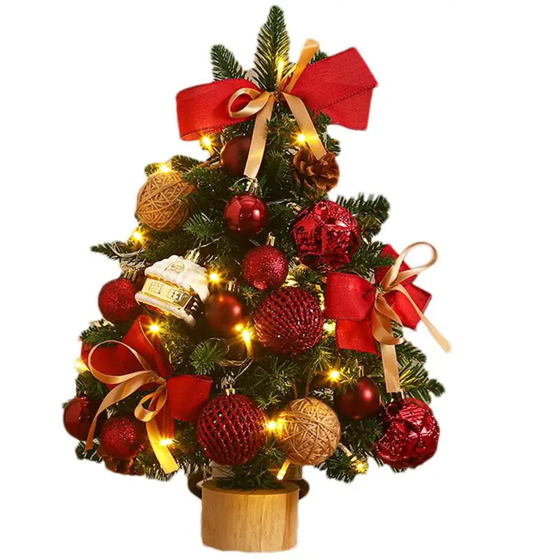 

Tabletop Christmas Tree Christmas Artificial Small Desk Tree Table Top Christmas Tree Decoration For Home Living Room Bedroom