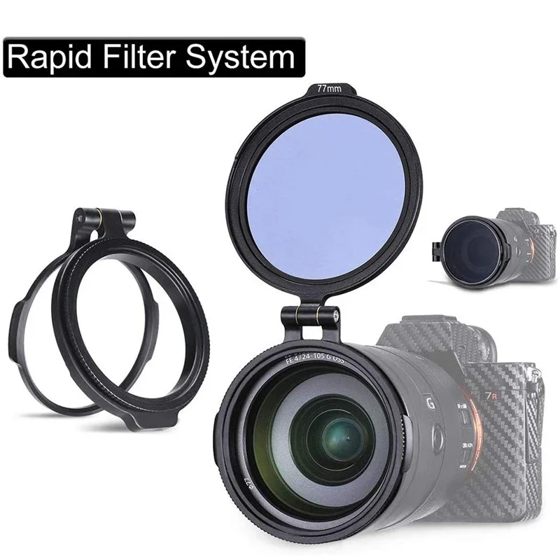 UURig RFS ND Filter Rapid Filter System  DSLR Camera Accessory Quick Switch Bracket for  DSLR Lens Adapter Flip 58/67/72/77/82mm