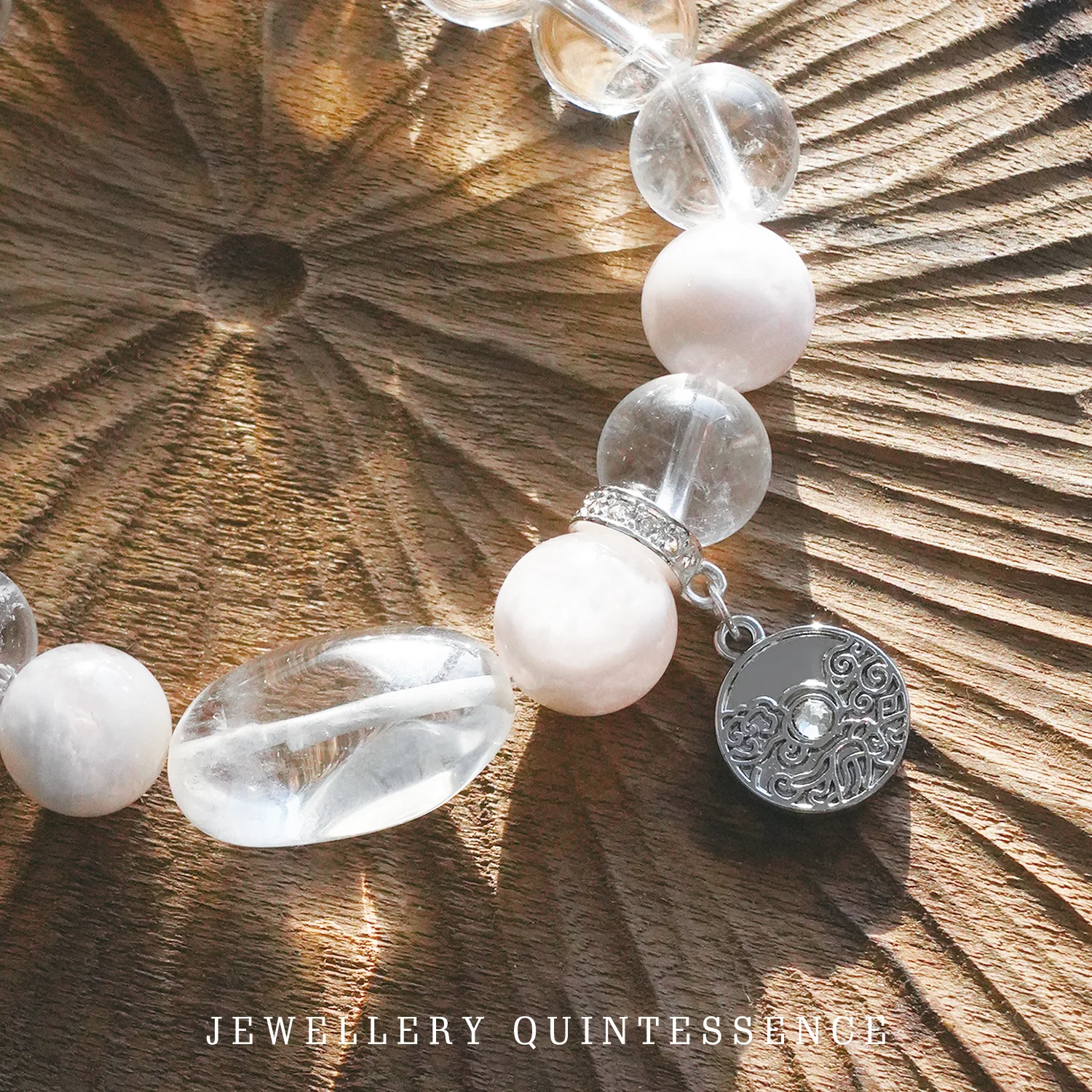 Jiqi (Extreme Qi) - 24 términos solares (inicio del invierno) Pulsera de piedra de cristal de roca