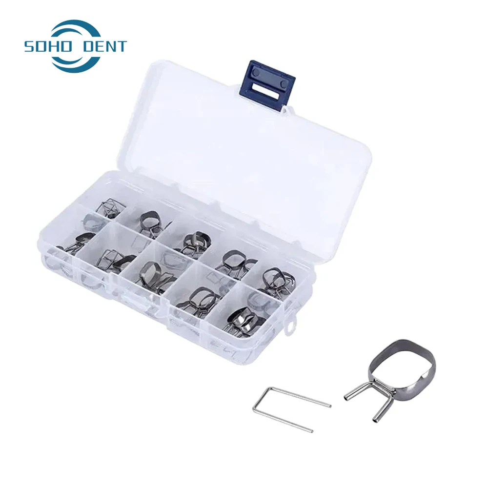 

1St 2Nd Molar 32 # -41 # Dental Space Maintainer Preformed Orthodontics Braces Teeth Gap Retainer Molar Band Loop Kit Tools