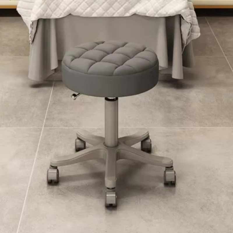 Beauty rotating lifting big work round barber shop hair chair pulley nail beauty shop