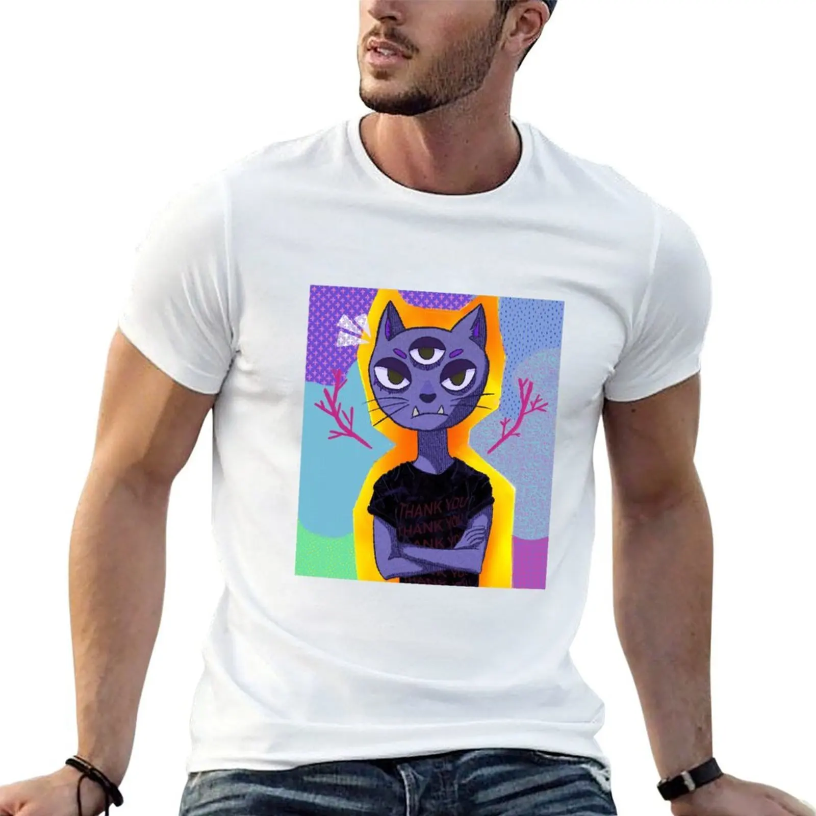 grump T-Shirt black cotton t-shirt plain for man package t shirts cotton 100% T-Shirt