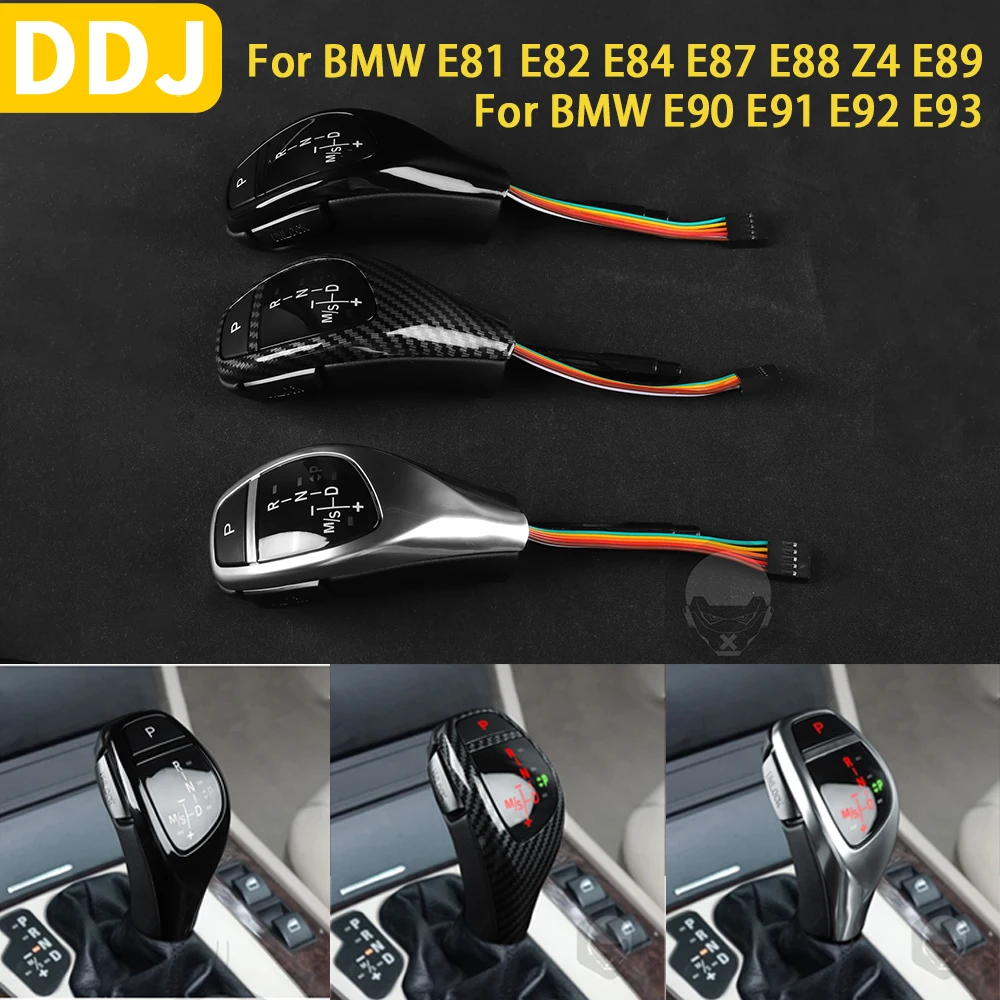 

For BMW E81 E82 E84 E87 E88 Z4 E89 23i 30i E90 E91 E92 E93 Accessories Car Interior LED Gear Shift Knob Shifter Start Button