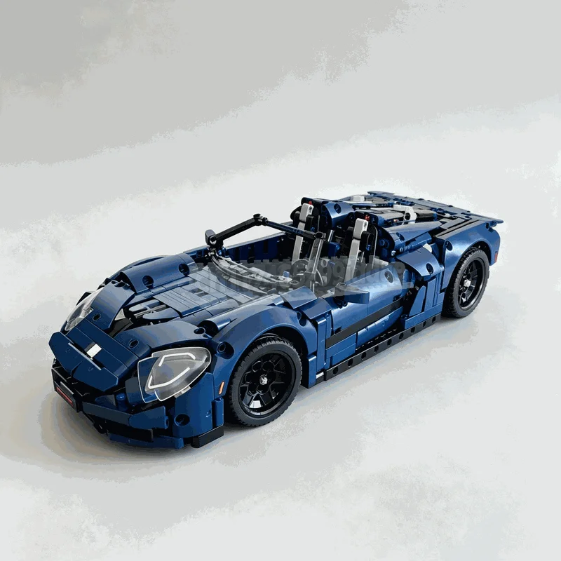 1022PCS Mid-engine Hybrid Supercar MOC Model DIY Assembled Technical Building Bricks German Luxury Road Racing Popular Toy Gift