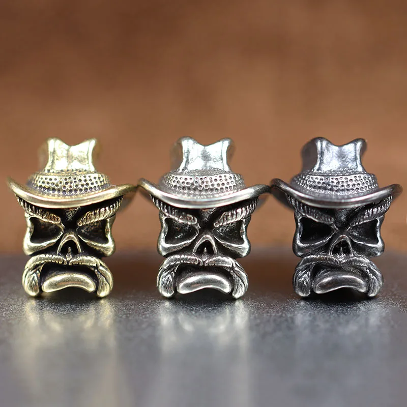 

Ковбойский старинный латунный нож, бусина, аксессуары «сделай сам» из Паракорда, Плетеный шнурок ручной работы, подвески для повседневного использования, уличный зонтик, веревка, веревка, подвеска, инструмент