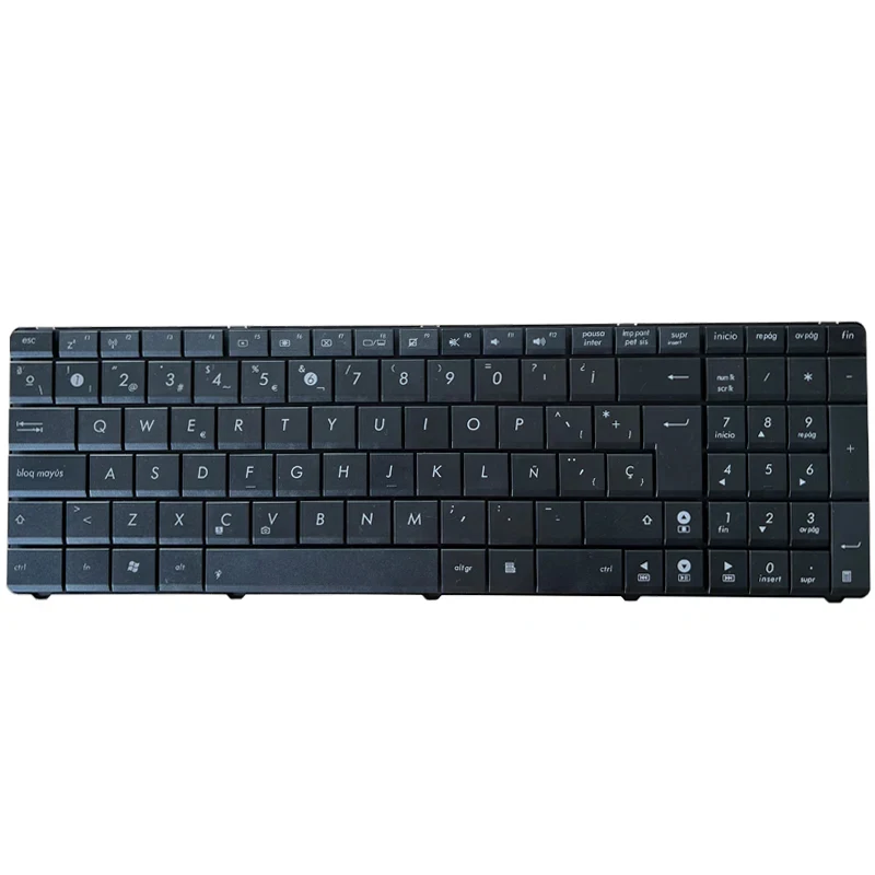 Spanish Black Laptop Keyboard For Asus A52J K53 X53 X54H A53 N53 N60 N61 N71 N73S N73J P52 P52F P53S X53S X55V X54HR