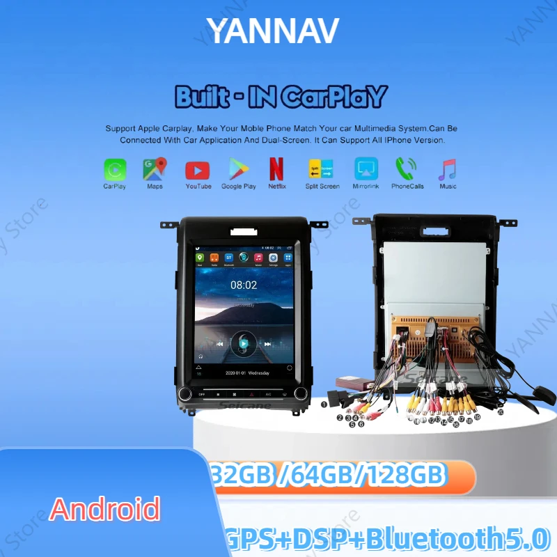 

12.3 inch Android Car Multimedia Player For Ford F150 2009-2015 WIFI Radio Stereo Head Unit GPS navigation