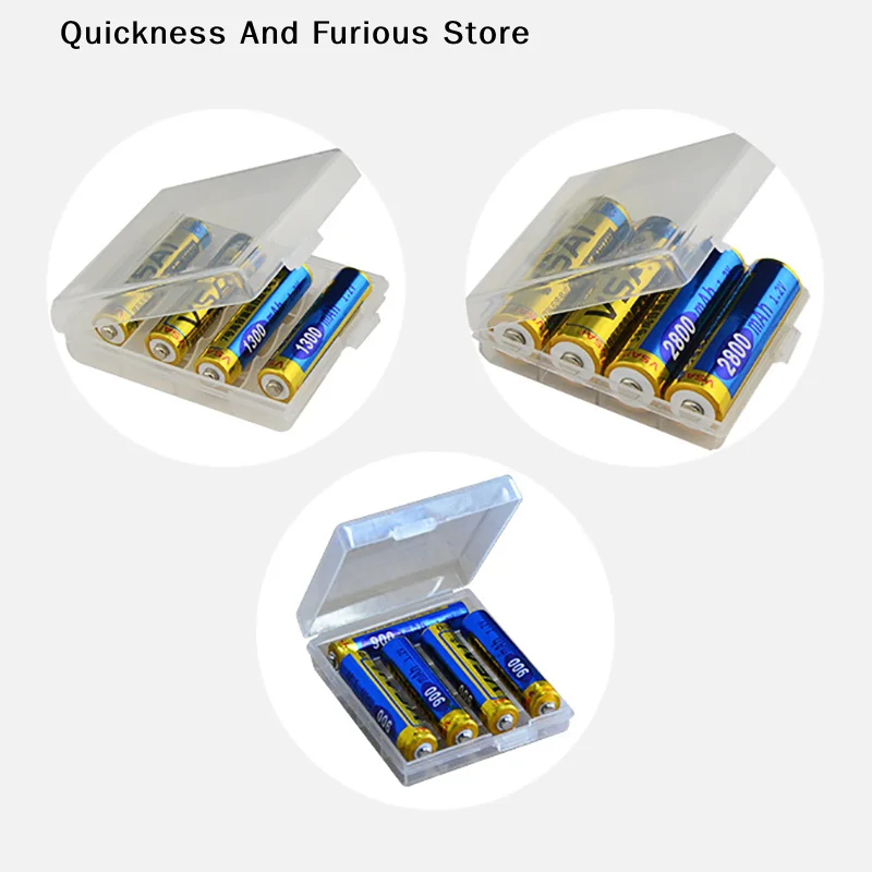 【TO】AAA/AA To C/D Battery Combination Cell Battery Storage Box Adapter AAA AA Transparent Dustproof Holder Case Converter Cases
