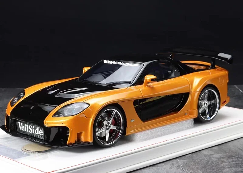 

OEM 1:18 RX7 Veilside Fortune JDM Simulation Limited Edition Resin Metal Static Car Model Toy Gift