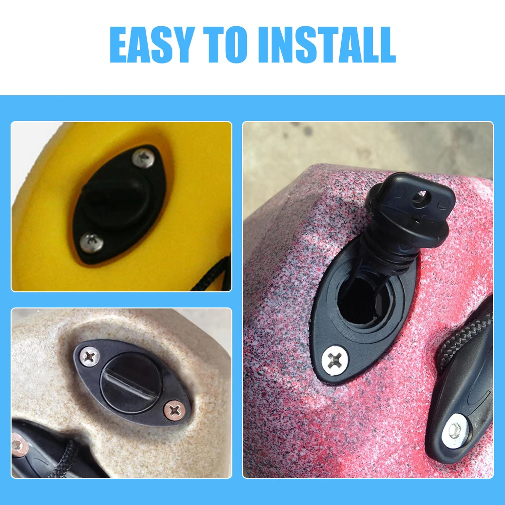 

4pcs Accessories Durable Scupper for Kayak Canoe Paddle Small Boat Drainage Water Drain Stopper for Cooler