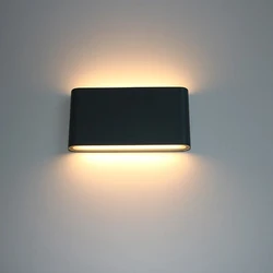 6W 12W LED Wall Lamp Outdoor Waterproof Garden Lighting Aluminum AC86-265V Indoor Bedroom Living Room Stairs Wall Light