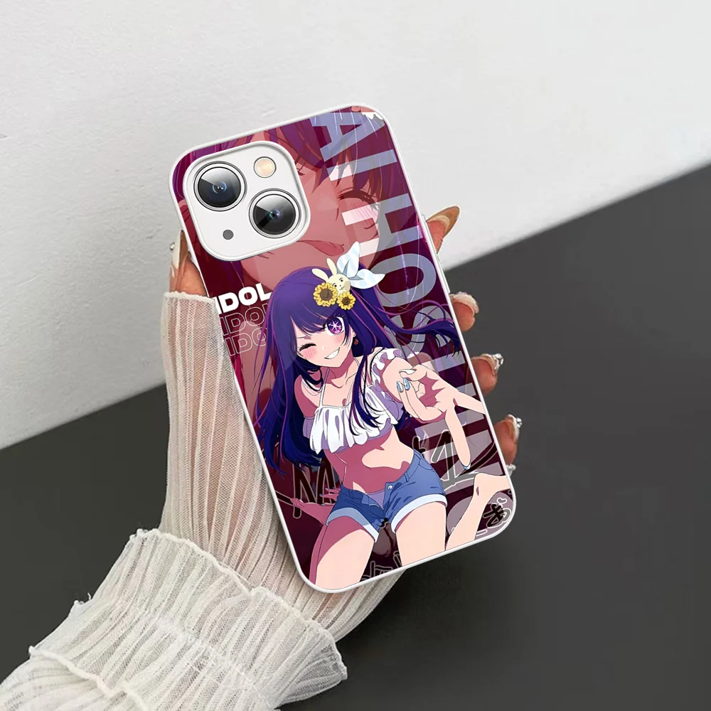 Casing ponsel Anime Oshi No Ko, pelindung Iphone 14 13 12 11 Pro Mini XS MAX 14Plus X XS XR