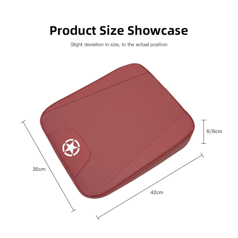 2025 مقعد سيارة جديد مادة جلد نابا وسادة منعشة الارتفاع زيادة حصيرة لسيارة جيب رينيجيد كومباس جراند شيروكي رانجل