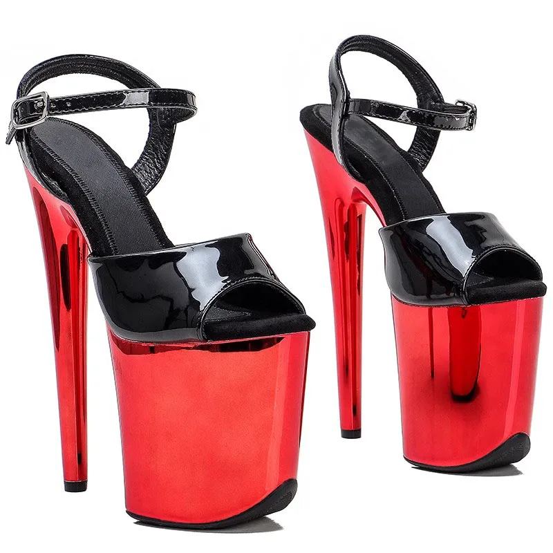 

Women's 20CM/8inches PU Upper Platform Sexy High Heels Sandals Fashion Model Party Dress Pole Dance Shoes 094