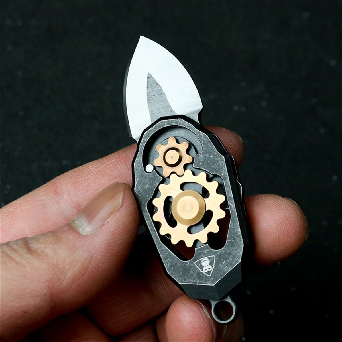 Mini Creative EDC Folding Knife Portable Keychain Bottle Opener Camping Knife Outdoor Multi-function Tool Self-defense Knife