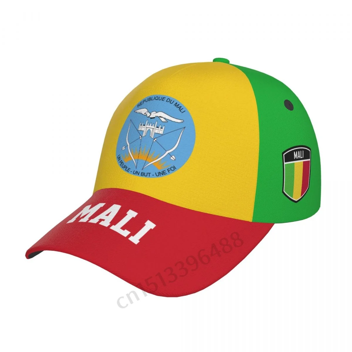 

2025 2025 Mali Flag 3D Soccer Hats Sun Baseball Cap Breathable Adjustable Men Women Outdoor Fishing Hat