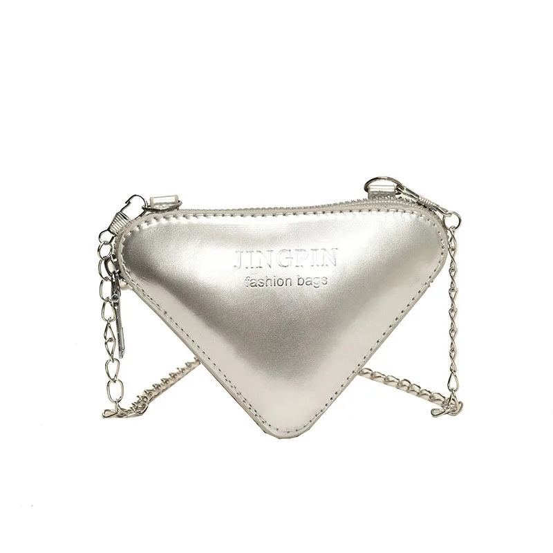 Fashionable Mini Triangle Bag Personalized Shoulder Crossbody Bag Women’S Mini Coin Purse Lipstick Key Storage Bag Girls\' Wallet
