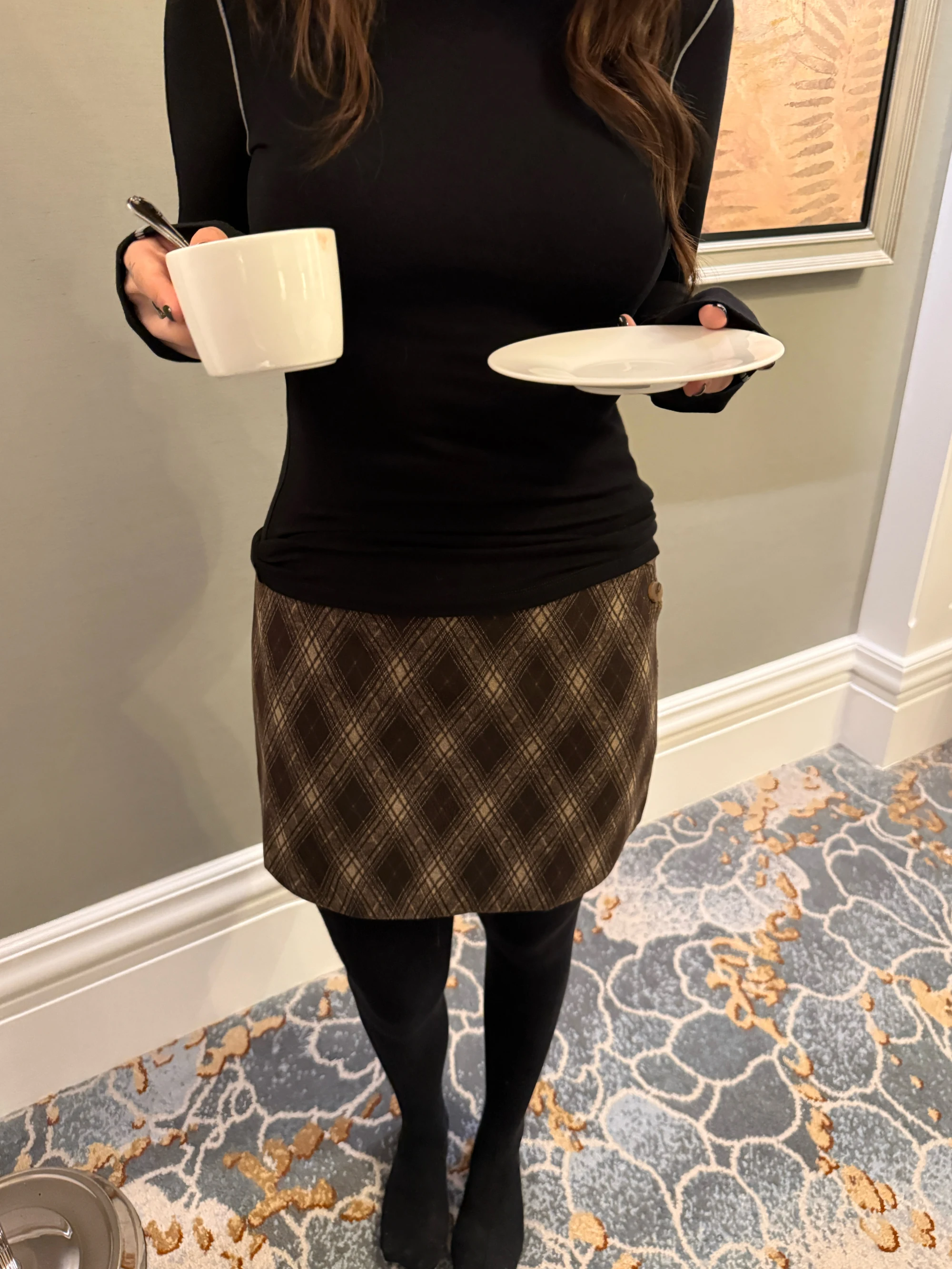 

Ретро-юбка в клетку из шерстяной ткани с высокой талией, облегающая, осенне-зимняя, из полиэстеровой смеси, для девочек, модная