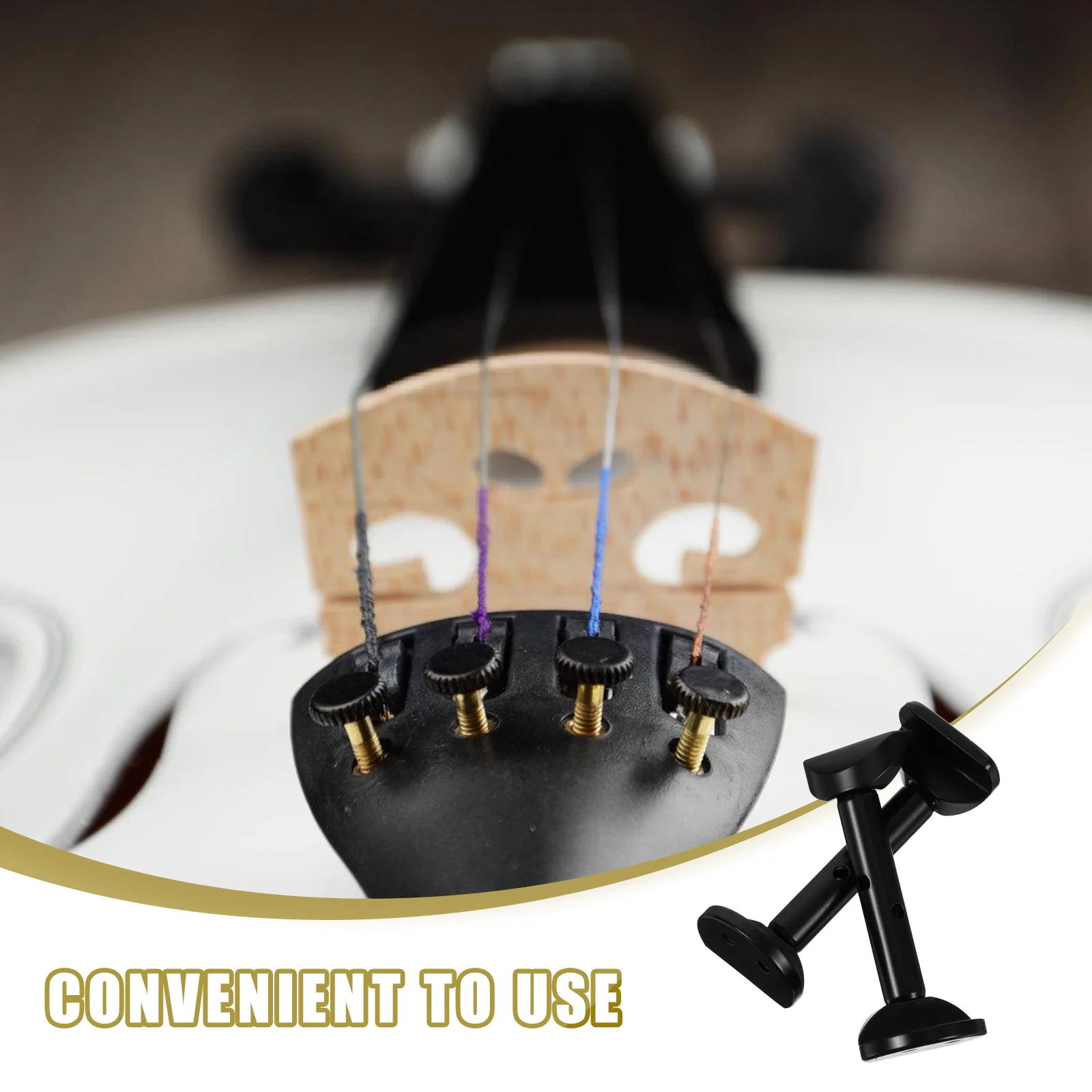 

2 Pcs Violin Chin Rest Screws Instrument Accessories Positive and Negative Metal Parts Small
