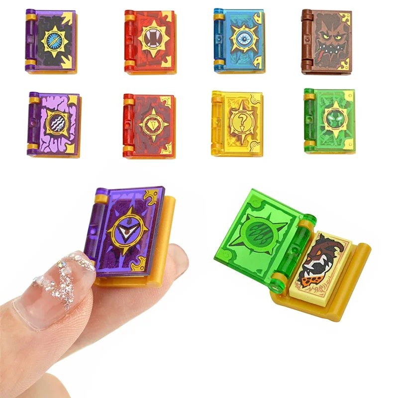 Building Blocks Book 12pcs /set Toy Magic Books Bricks MOC Figure Accessories DIY City friend Educational Kits Toys For Children