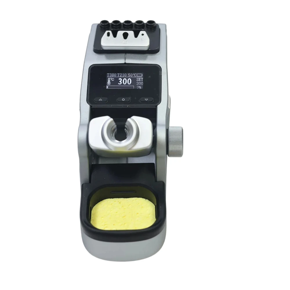 Stazione di saldatura di precisione AIXUN T380Compatibile con manico in ferro per saldatura T210 per piattaforma di riparazione di saldatura PCB SMD BGA del telefono