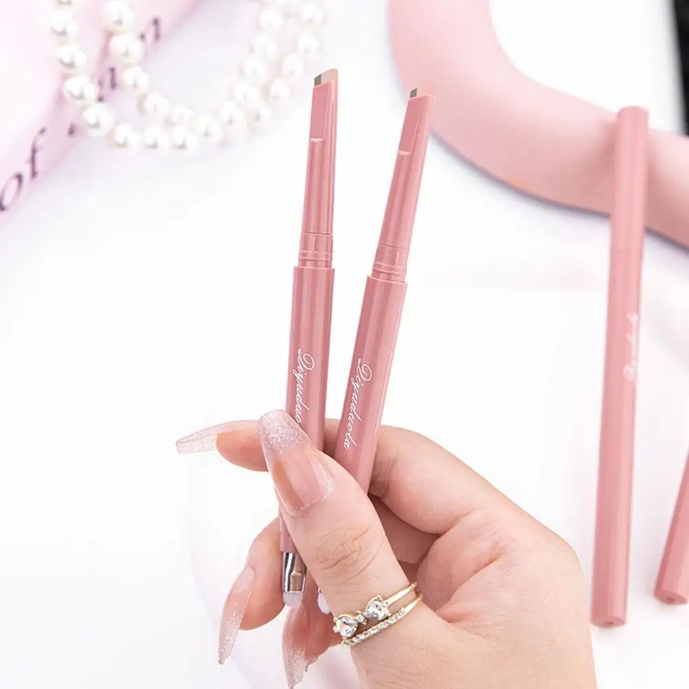 Bicolor Lying Silkworms Pencil Contour Nature Eyeliner Stereoscopic Shadow Brightening 2-in-1 Waterproof Sweat-proof Highlighter