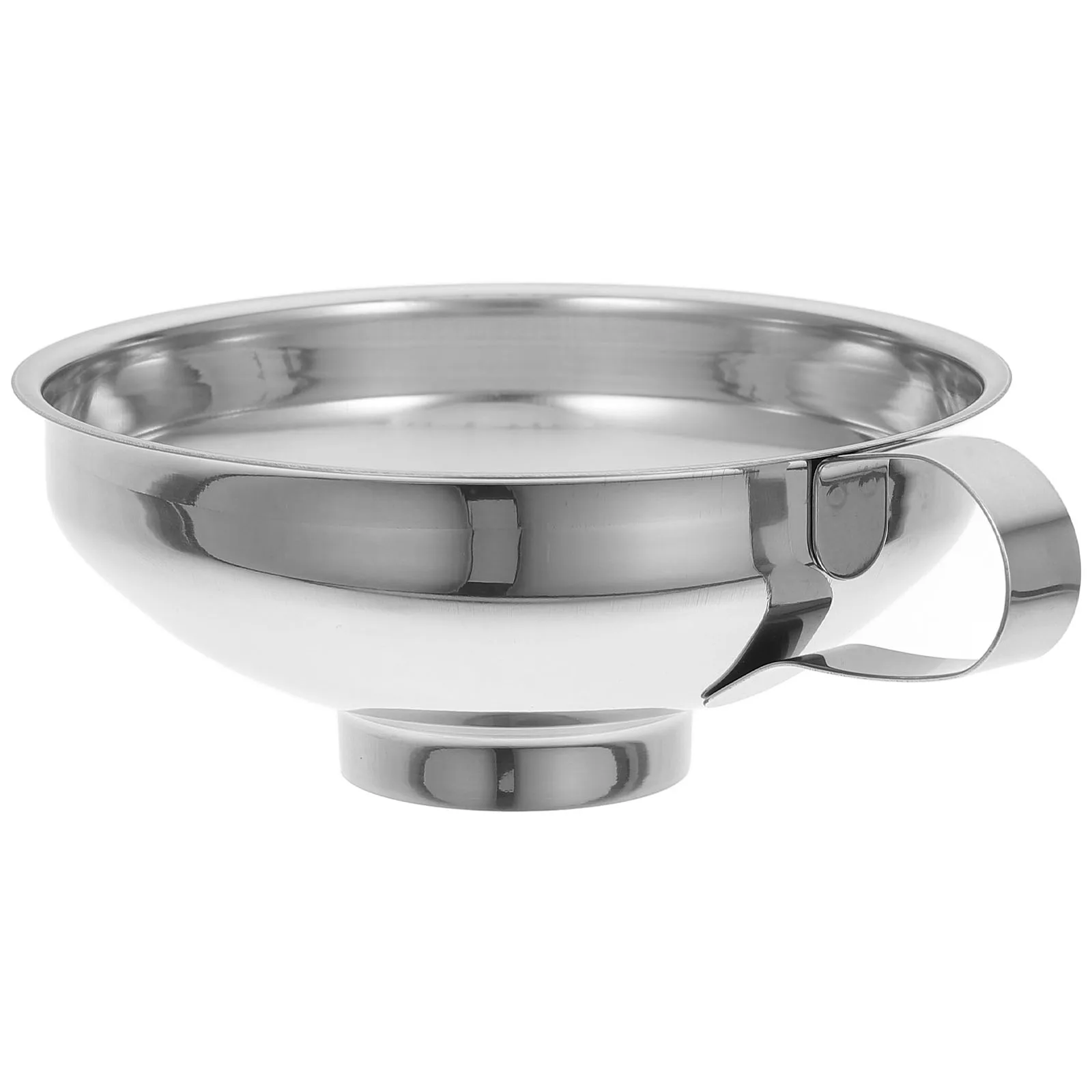 

Aerate Stainless Steel Funnel Canning Container Silver Funnels for Filling Jars First