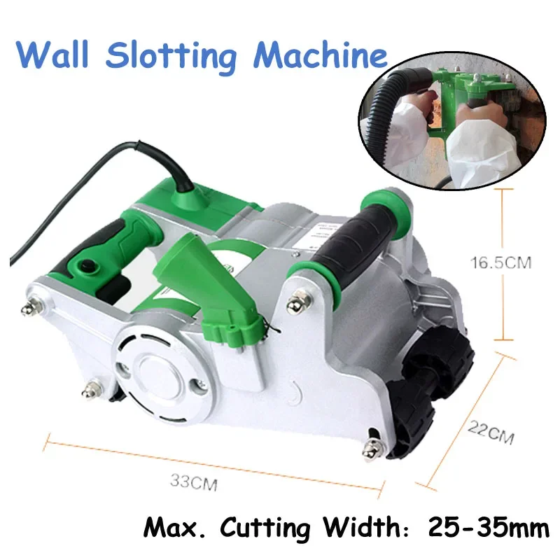 

Wall Cutting Machine 35mm Industrial Wall Slotting Machine for House Installation/ Practical Line Slot Machine 1100W FL0932