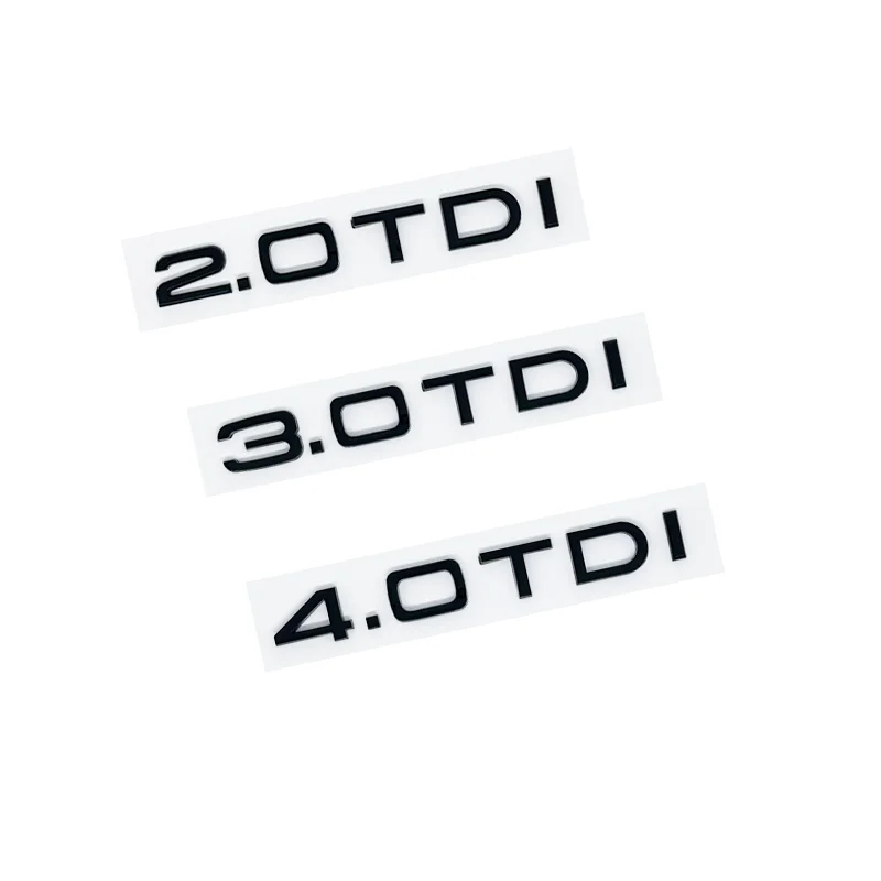 Pegatina 3D ABS الفقرة maletero trasero de coche 30TFSI 40TFSI 2,0 2,5 2,7 3,0 4,0 TDI 30 35 40 45 50 55 شعار TDI الفقرة أودي A1