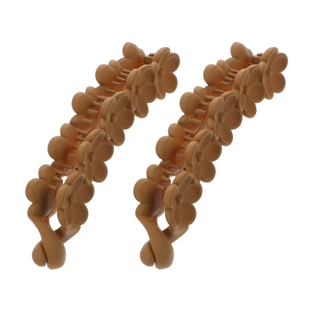 

2Pcs Banana Clip Hair Accessories Vintage Design Non Slip Ponytail Holder for Fine Thick Hair Ponytail Holder Banana Clip