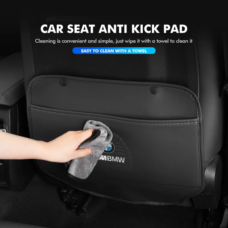 Car Seat Back Anti Kick Pad Bag Waterproof Protector Mat For BMW G30 G20 M3 M5 E91 E92 E93 E36 E70 X3 X4 X5 X1 E39 F30