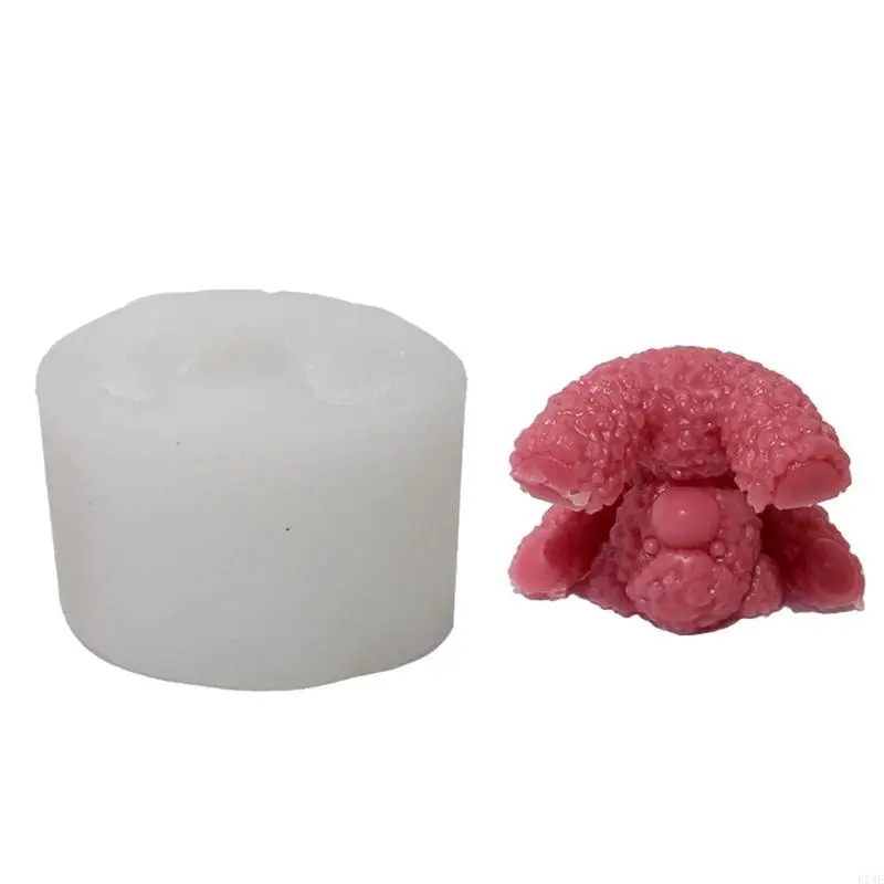 E74E Reusable Silicone Mold Candle Making Mold Bear Mould Handicraft Making Tool Inverted Bear Mold for Aromatherapy Plaster