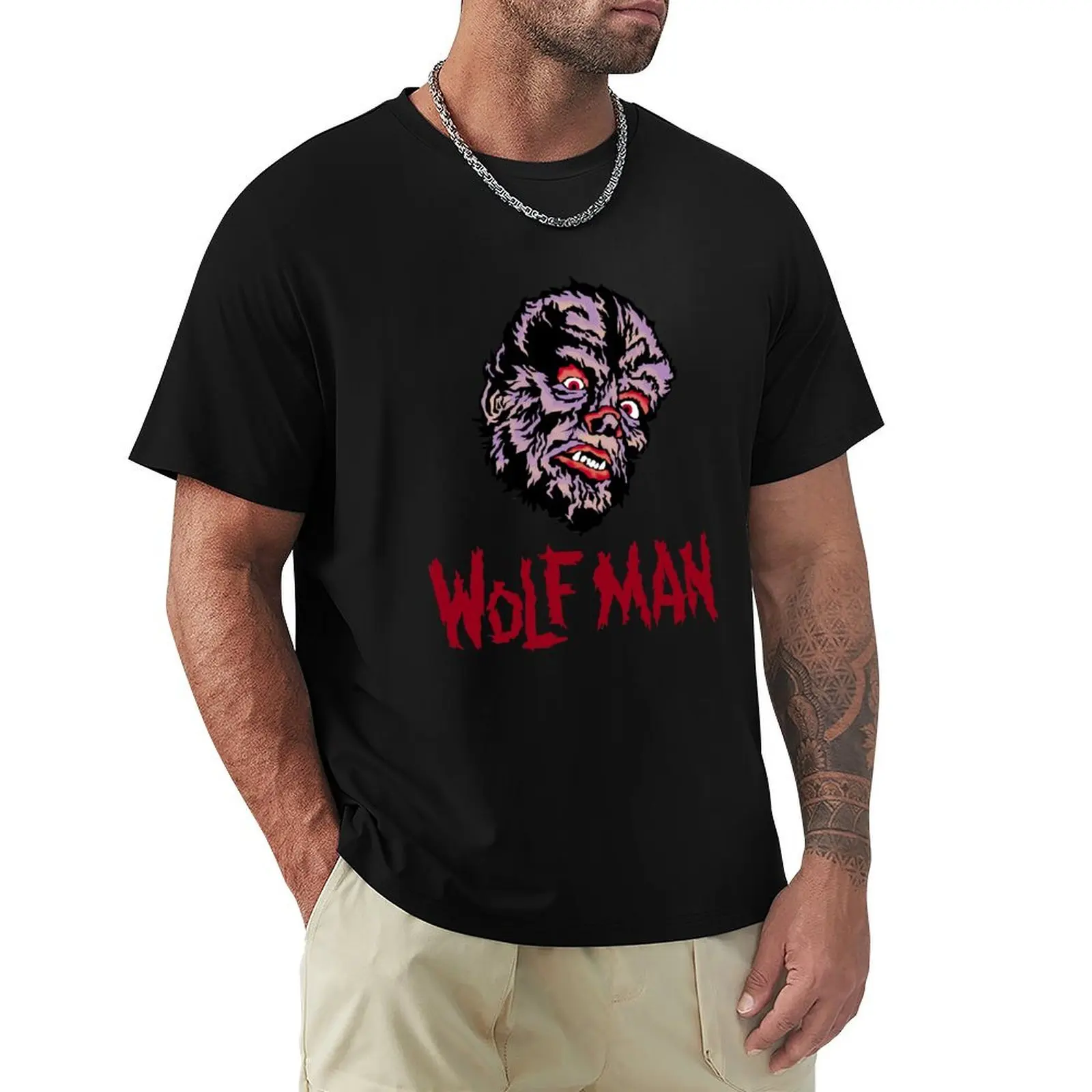 

Wolf Man Mani Yack T-Shirt High Elasticity Sports Tee Shirt
