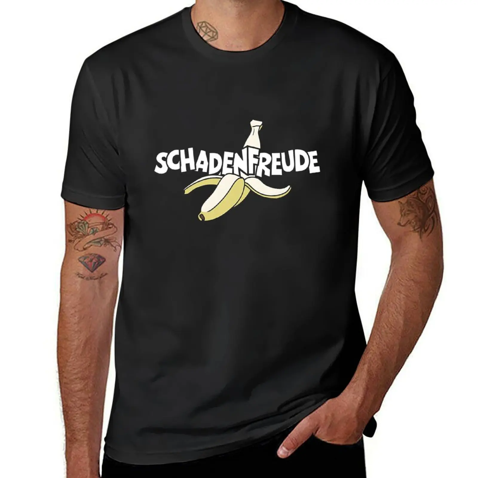 Schadenfreude Funny And Sarcastic German Quote Meme T-Shirt summer top summer tops t shirt for men