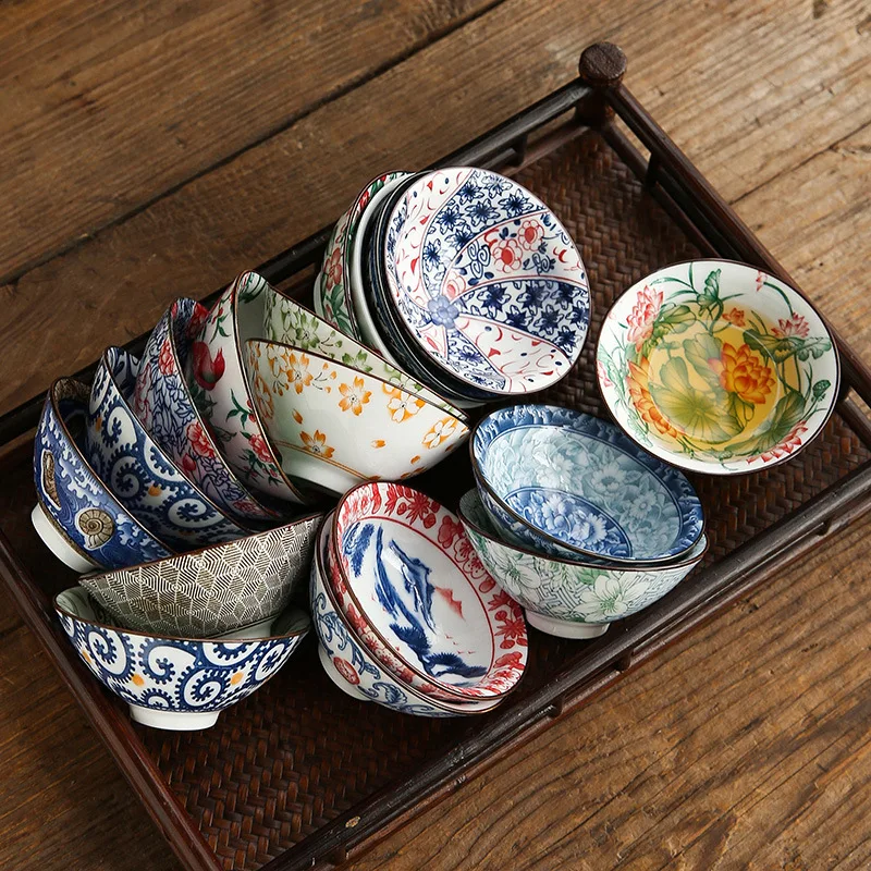 

1Pc 70ML Two-color Blue and White Porcelain Hat Cup Teacup Ceramic Kung Fu TeaSet Master Cup Japanese TeaCup Tea Bowl Collection