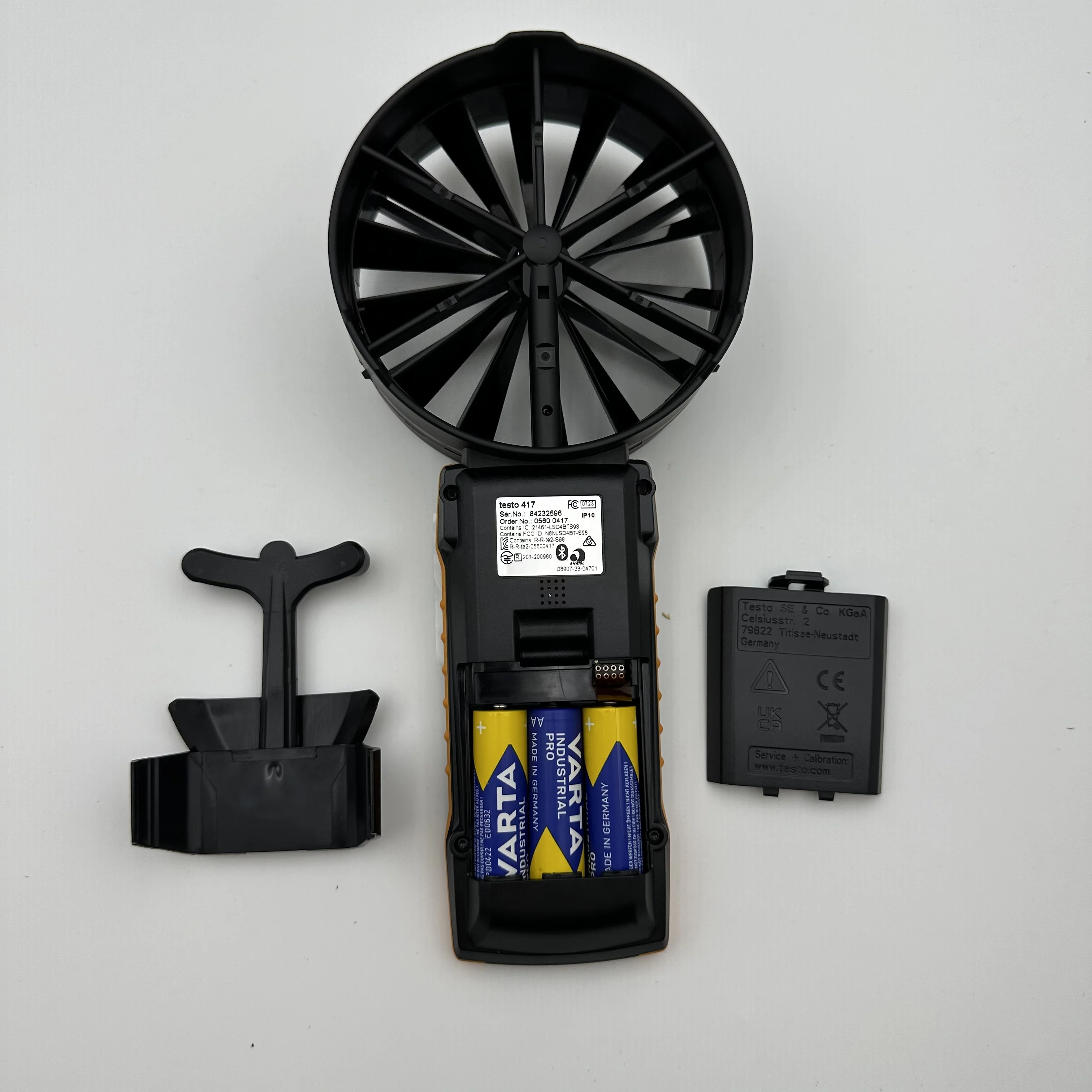 Air Flow, Volume Flow And Temperature Meter Testo 417 Digital 100 Mm Vane Anemometer