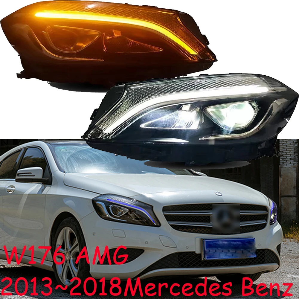 

Автомобильный бампер, фара для Mercedes Benz W176, фара AMG A180 A200 2013 ~ 2018, аксессуары для Benz W176, противотуманная фара