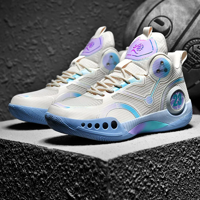 

New Summer New Sports Breathable Durable Shock Absorbing Women's Sports Shoes Men's Basketball Shoes Couple's Casual Shoes