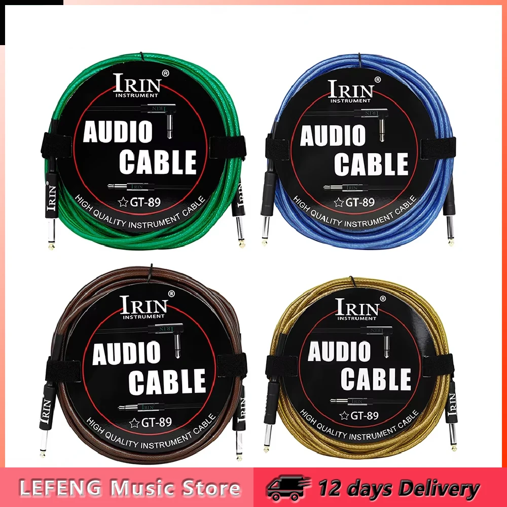 IRIN Guitar Audio Cable 3/6/10M Wire Cord Jack Line Cable Noise Reduction Line Shielded Cable Amp Cable Guitar Accessories