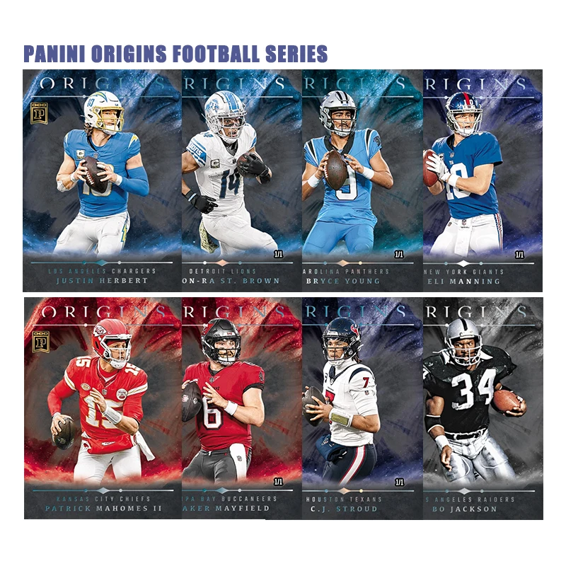 Coleção de Cartões DIY da Série Panini Origins Football com Aaron Rodgers, Bo Jackson, Ceedee Lamb e Joe Burrow - Brinquedos e Presentes