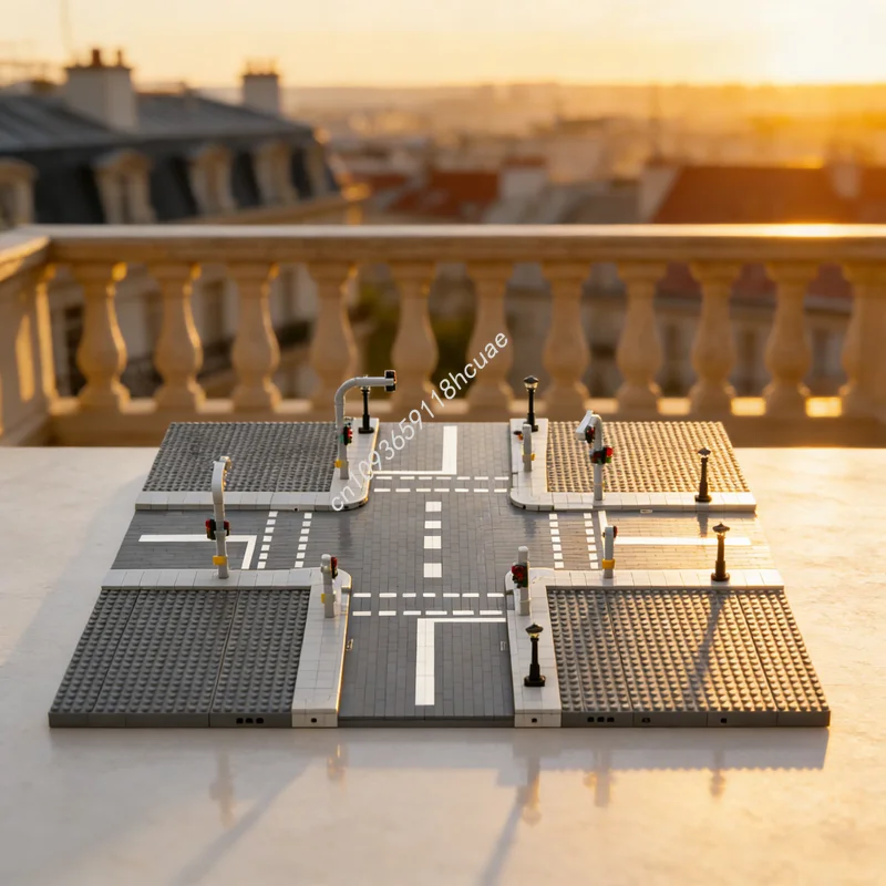 

10094pcs MOC Street Your Modular Streetscape City Traffic Model Building Blocks Architecture Christmas Gift Idea Toys Education