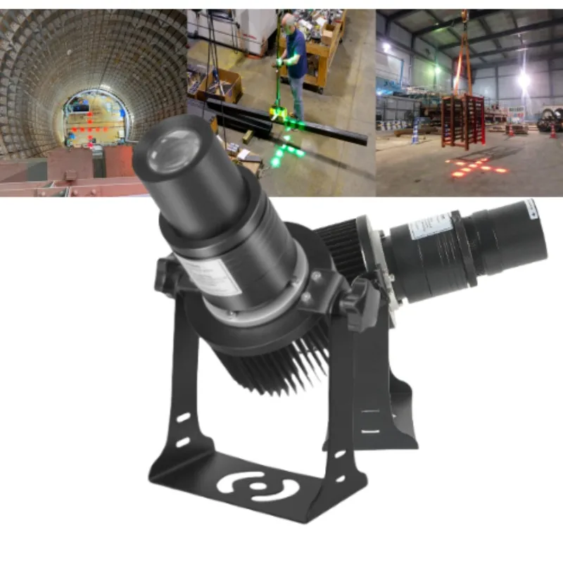 Green Dot Matrix Cross Light Safety Projector for Tower Crane Lighting Unloading Projection 20 Degree 40W 60W 80W 100W 150W