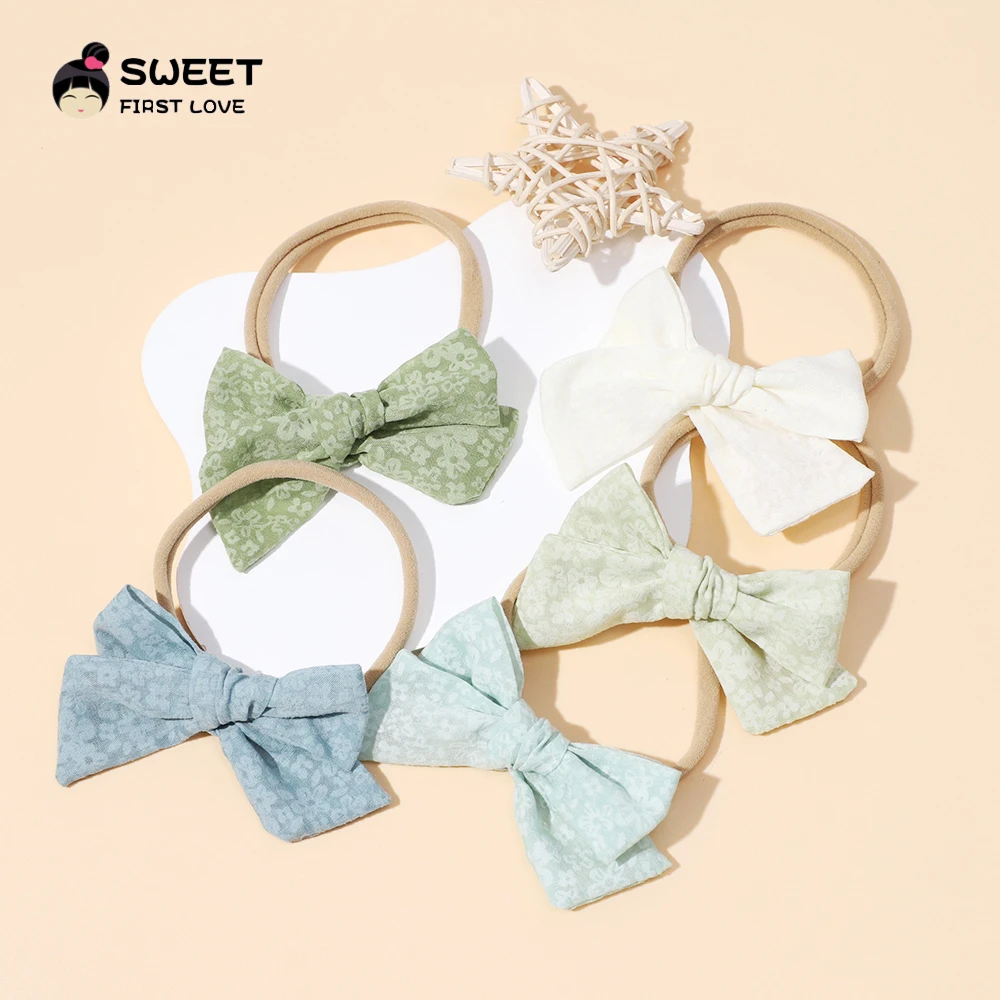 New Bow Floral Hair Rope Cute Children Baby Elastic Hair Rubber Bands Hair Accessories Kids Girl Headband Tie Ring Headwear