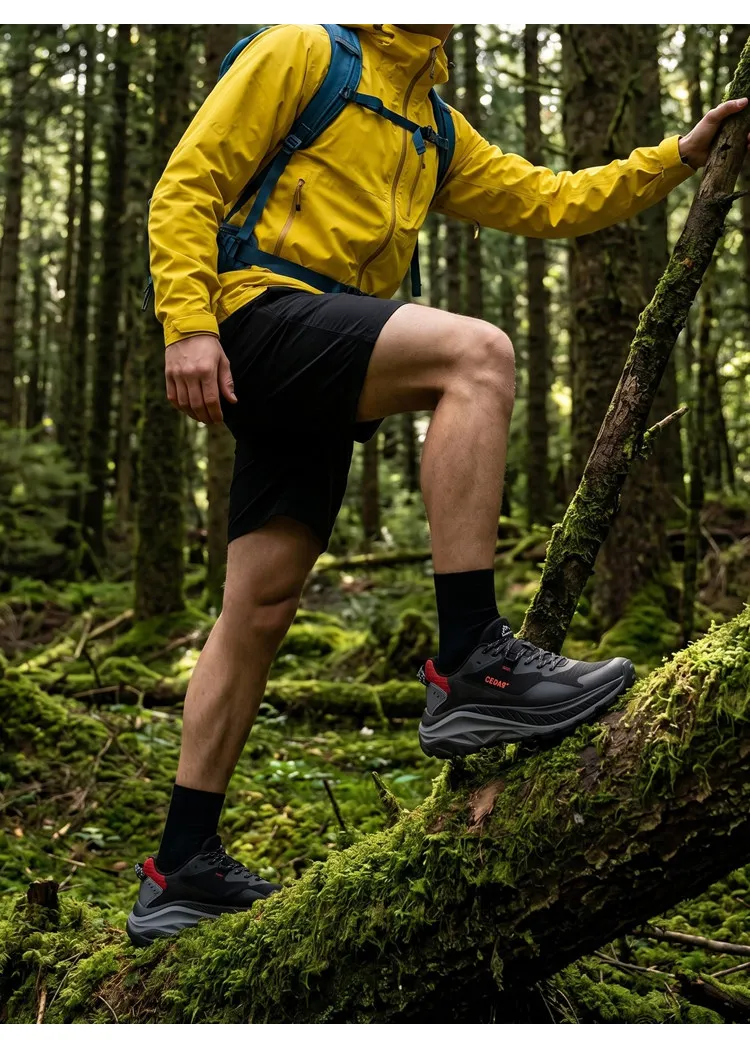 RAN Wanderschuhe Herren Trekking-Sneaker Rutschfeste Freizeitschuhe Knöchelhohe Damen Outdoor-Sportschuhe Dämpfung Leichtgewicht Taktische Stiefel – Detail 5