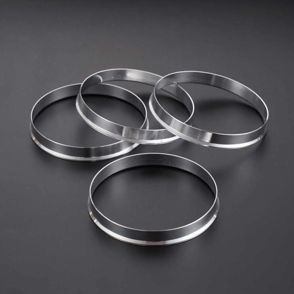 

4 шт., центральное кольцо ступицы колеса, портативные сменные автомобильные модифицированные ремонтные кольца, аксессуары 66.5-57.1