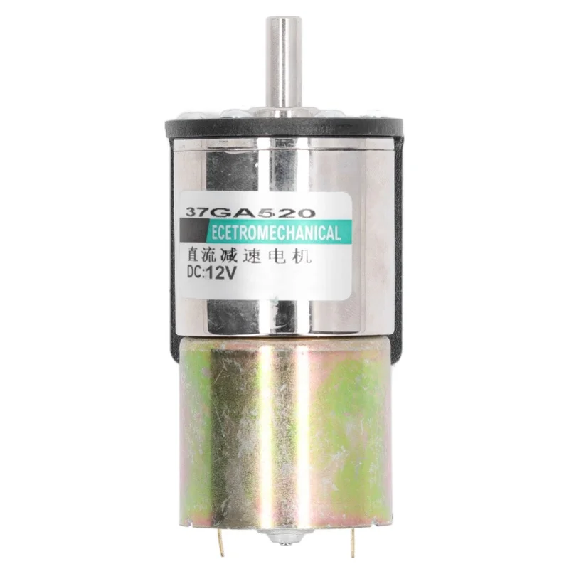 

DC Worm Gear Motor Micro Brushed Self Locking Aluminum Alloy Industrial Electric Motor 12V 10W With Holder 0-300 RPM