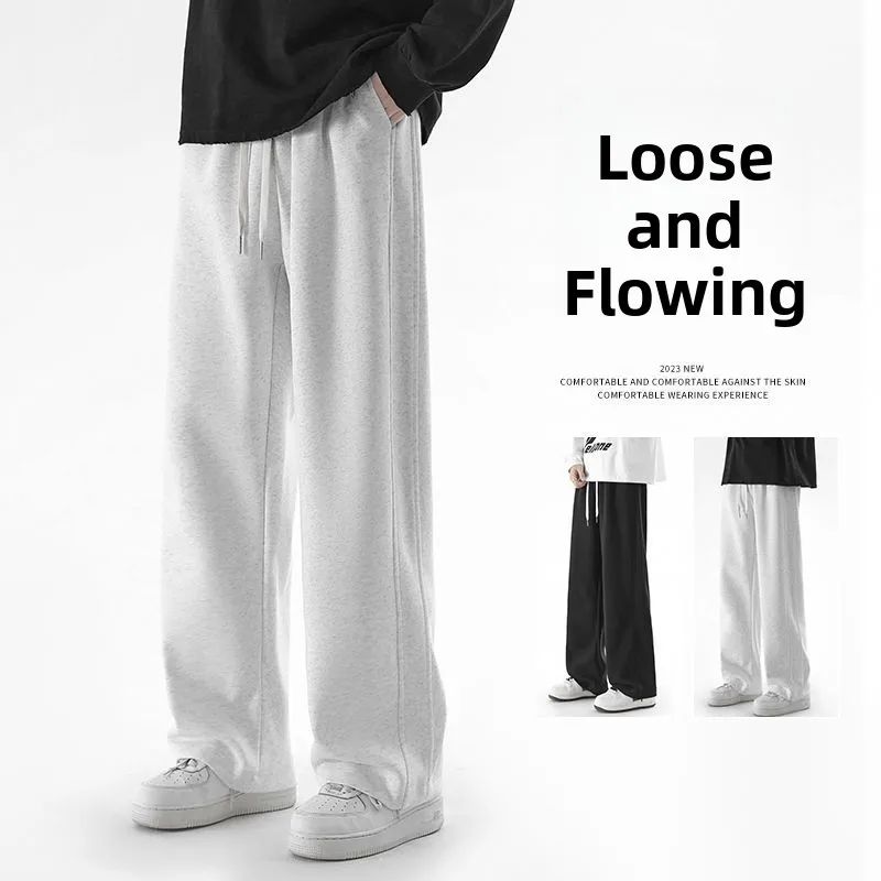 

Trendy Brand Men's Loose Straight Leg Casual Pants Spring Autumn 2025 New Style Comfortable Long Trousers Large Size