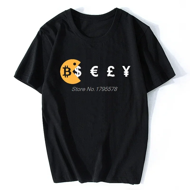 Fashion Offerts Clothes Bitcoin Is The Future Funny T Shirt Men Dogecoin Stocks The Coinfather T-Shirt Men Cotton Tees Harajuku